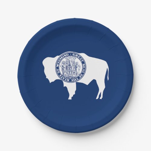 Wyoming State Flag Paper Plates