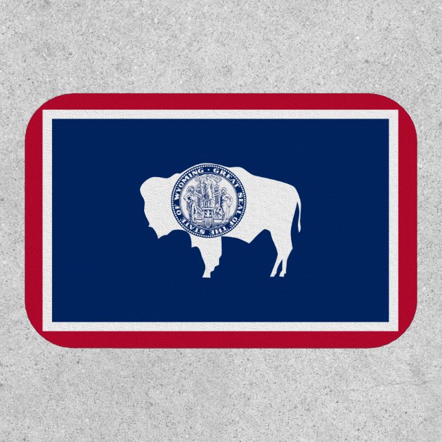 Wyoming State Flag Patch (Front)