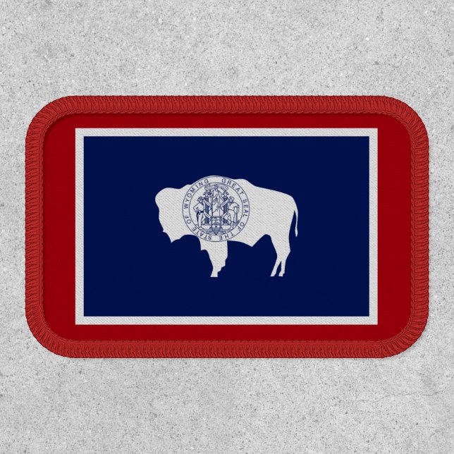 Wyoming State Flag Patch (Front)