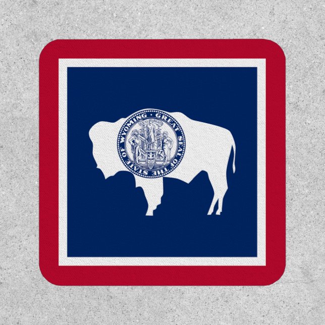 Wyoming State Flag Patch (Front)