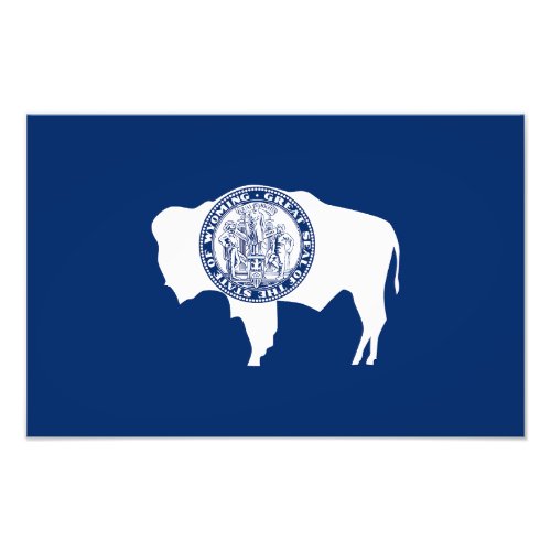 Wyoming State Flag Photo Print