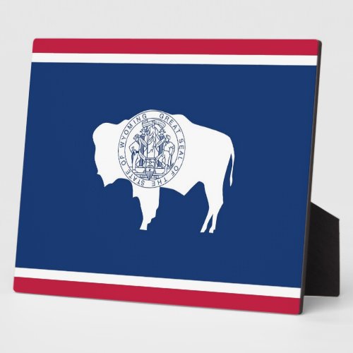 Wyoming State Flag Plaque