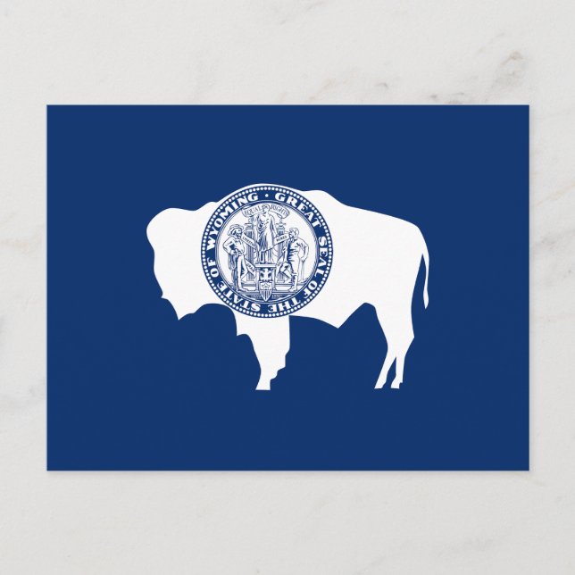 Wyoming State Flag Postcard (Front)