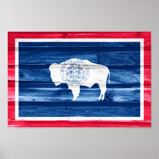 Wyoming State Flag Poster