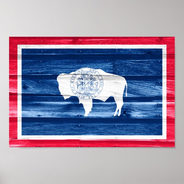 Wyoming State Flag Poster (Front)