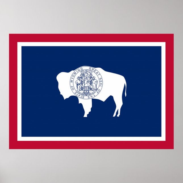 Wyoming state flag poster (Front)