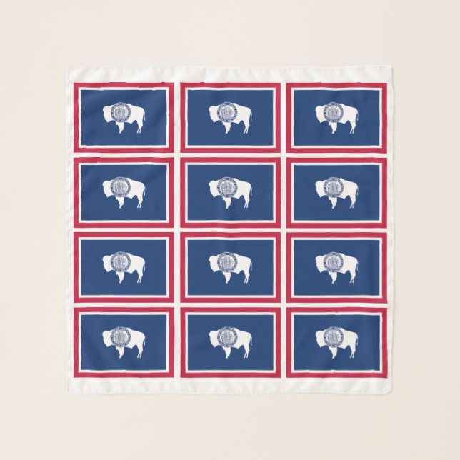 Wyoming State Flag Scarf (Front)