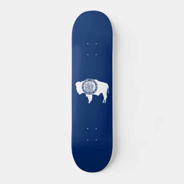 Wyoming State Flag Skateboard (Front)