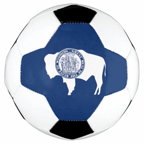 Wyoming State Flag Soccer Ball