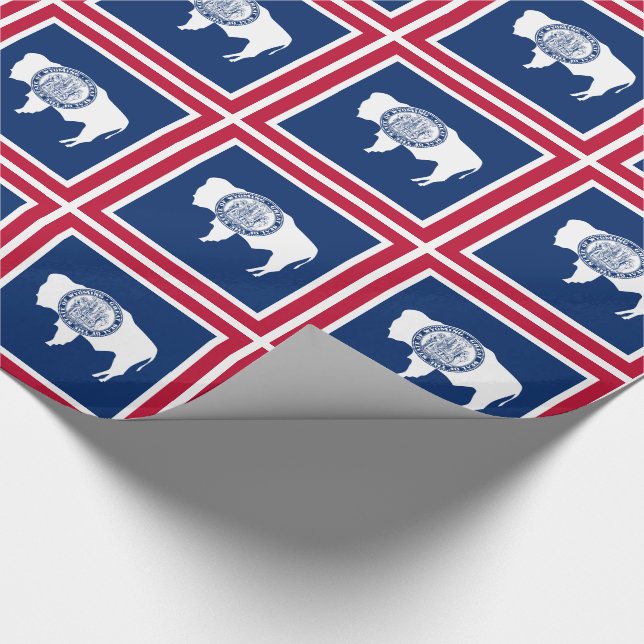Wyoming State Flag Wrapping Paper (Corner)