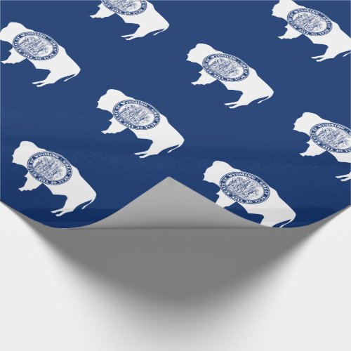 Wyoming State Flag Wrapping Paper