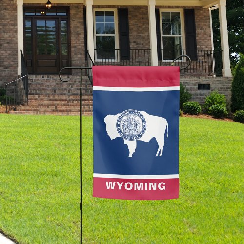 Wyoming State Horizontal Garden Flag