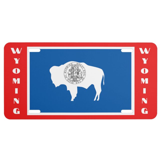 Wyoming State  License Plate (Front)