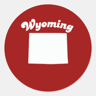 WYOMING STATE MOTTO T-SHIRT T-shirt Classic Round Sticker