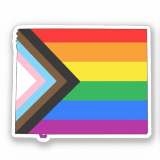 Wyoming State Pride LGBTQ Progress Pride Sticker
