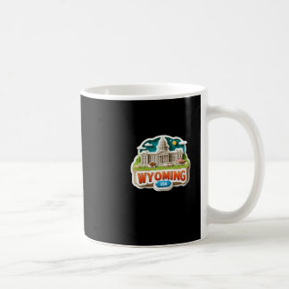 Wyoming Sticker Coffee Mug