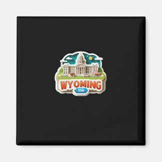 Wyoming Sticker Magnet