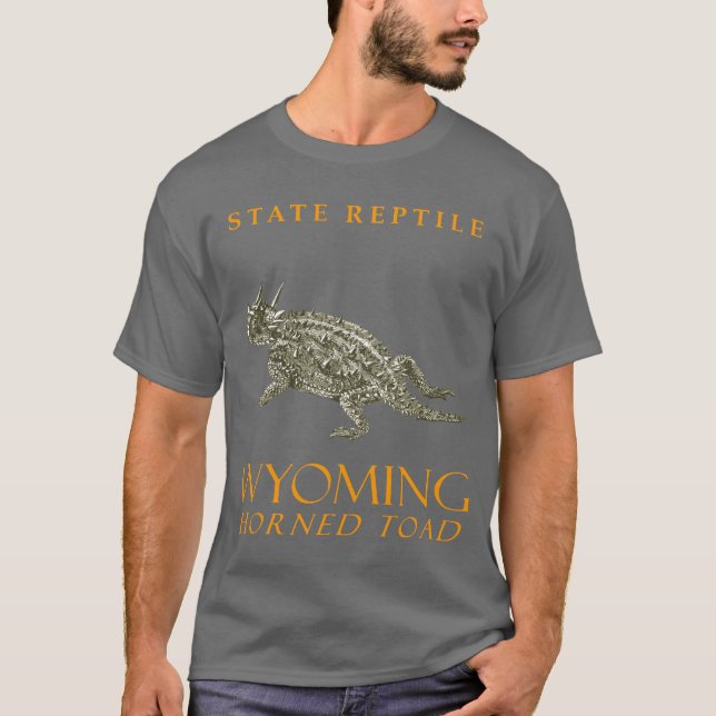 Wyoming Territory Reptile The Horned Toad T-Shirt (Front)