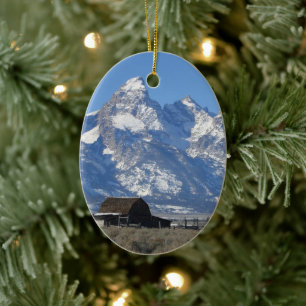 Wyoming Tetons Christmas Ornament