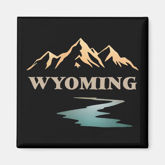 Wyoming United States of America Magnet (Front)