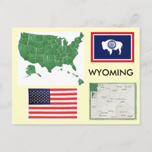 Wyoming, USA Postcard