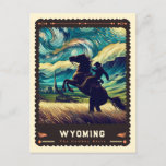 Wyoming | Vincent Van Gogh Inspired Postcard<br><div class="desc">Immerse yourself in the rugged beauty of Wyoming, as seen through the eyes of Vincent van Gogh with our exclusive "Wyoming | Vincent van Gogh Inspired Postcard". This postcard is a unique artistic creation, blending Wyoming's majestic landscapes with the distinctive, swirling brushstrokes and vibrant colors characteristic of Van Gogh's impressionist...</div>