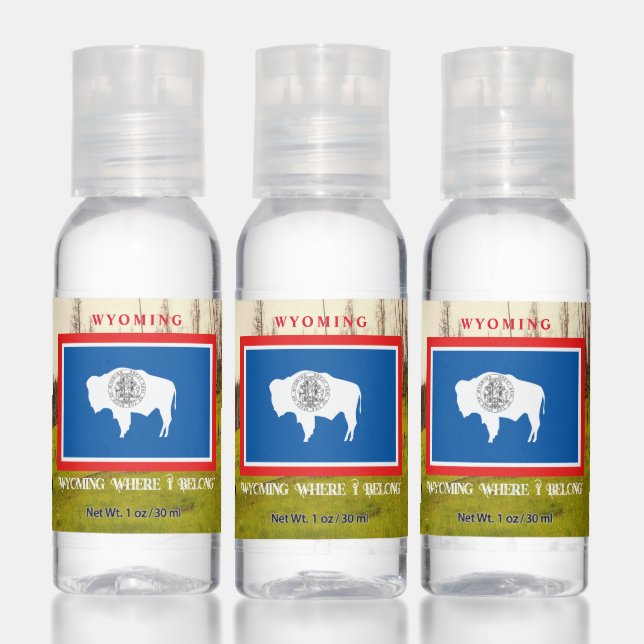 Wyoming Wedding Favors Corporate Gifts Hand Sanitizer (Set)
