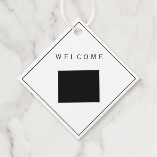 Wyoming Welcome Bag Gift Tags Wedding Weekend Favor Tags