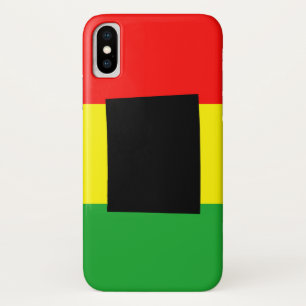 Wyoming with Rasta Colors iPhone X Case