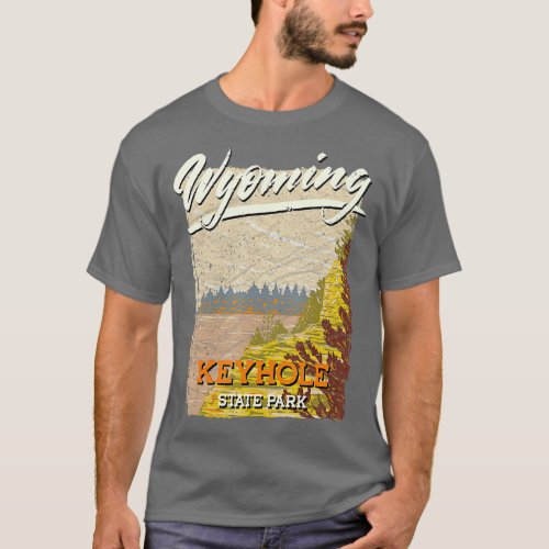 Wyoming WY Keyhole The Cowboy State National Parks T_Shirt