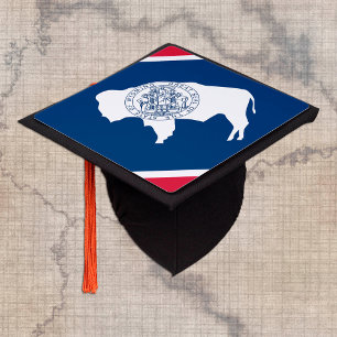Wyoming & Wyoming Flag - Students /University Hat
