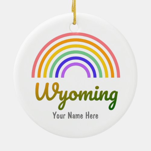 Wyoming _ Yellowstone _ National Park Ceramic Ornament