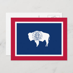 Wyomingite Flag, Flag of Wyoming Postcard