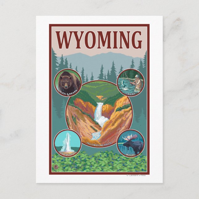 WyomingWyoming Collage Postcard (Front)