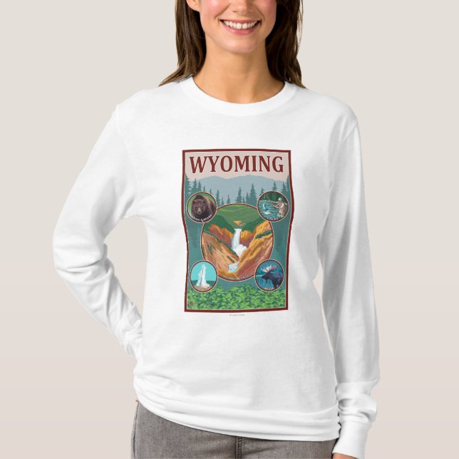 WyomingWyoming Collage T-Shirt (Front)