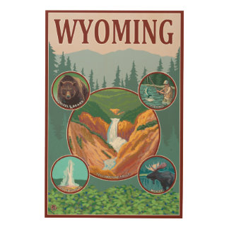 WyomingWyoming Collage Wood Wall Decor