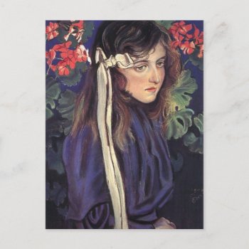 Wyspianski  Portrait Of Eliza Parenska  1905 Postcard by wesleyowns at Zazzle