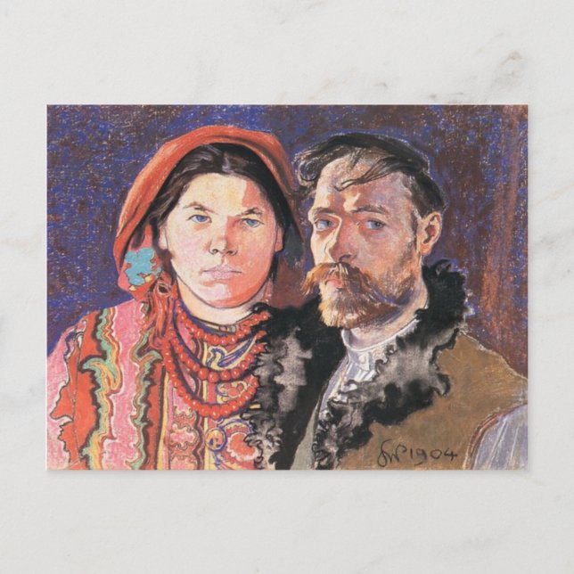 Wyspianski, The Artist and his Wife, 1904 Postcard (Front)