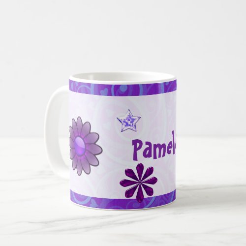 Wysteria Jeweled 3D ADD YOUR NAME Coffee Mug