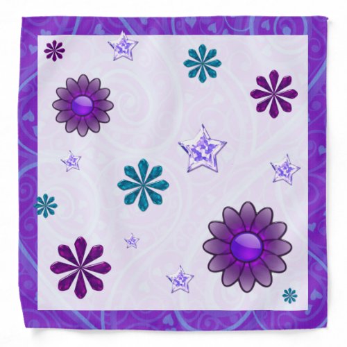 Wysteria Jeweled 3D Bandana