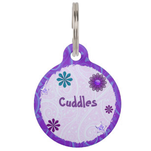 Wysteria Jeweled 3D PERSONALIZED Pet ID Tag