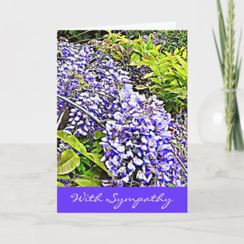 Wysteria Sympathy Card with Beausentiment