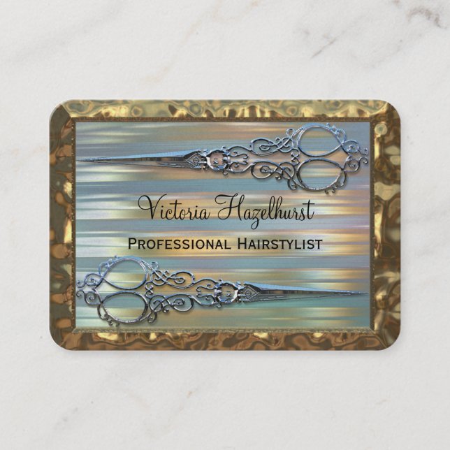 Wythcoiffer Double Scissors Professional Business Card (Front)