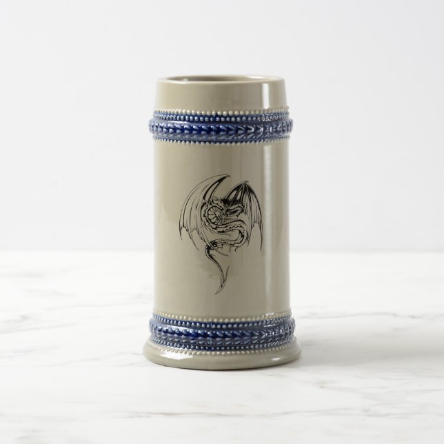 Wyvern Dragon Are Fantasy Mythical Creatures Beer Stein (Center)