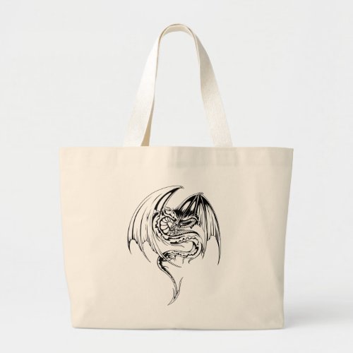Wyvern Dragon Are Fantasy Mythical Creatures Large Large Tote Bag