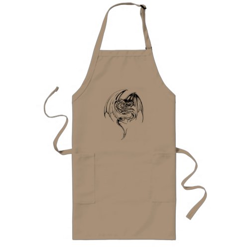 Wyvern Dragon Are Fantasy Mythical Creatures Long Apron