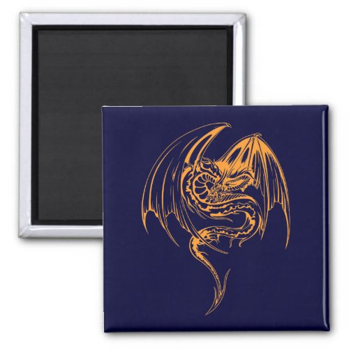 Wyvern Dragon Are Fantasy Mythical Creatures Magnet