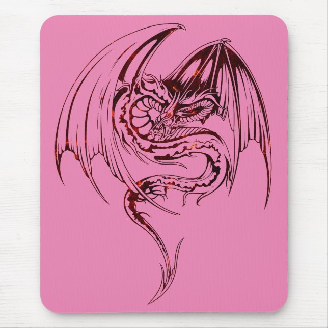 Wyvern Dragon Are Fantasy Mythical Creatures Mouse Mouse Pad (Front)