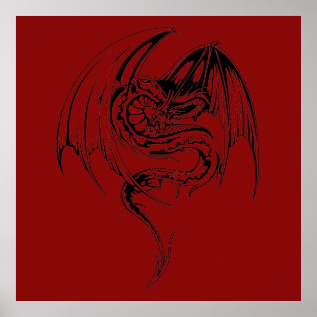 Wyvern Dragon Are Fantasy Mythical Creatures Poste Poster (Front)