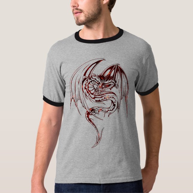 Wyvern Dragon Are Fantasy Mythical Creatures T-Shi T-Shirt (Front)